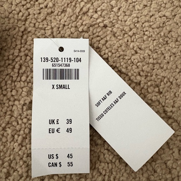 Abercrombie & Fitch Sleeveless Polo Bodysuit Black and White - Picture 5 of 6